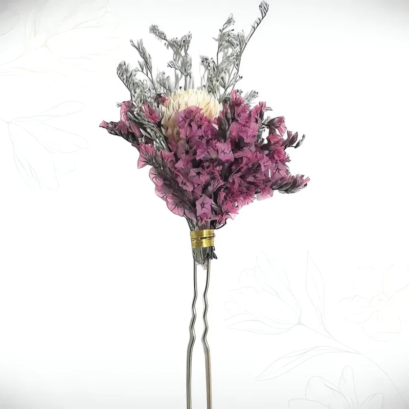 Barrette Cheveux Champêtre Symphonie Fleurie