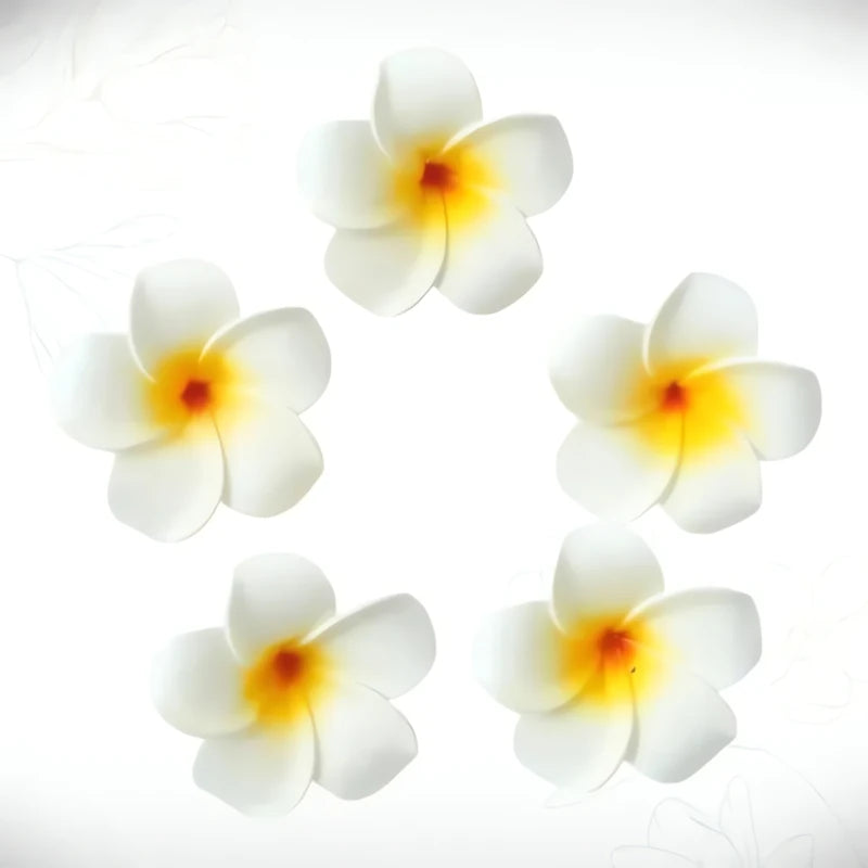 Barrette Cheveux Fleur Frangipanier Éclosion Parfaite