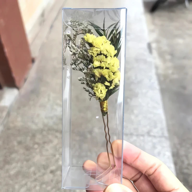Barrette Cheveux Fleurs Séchées 10