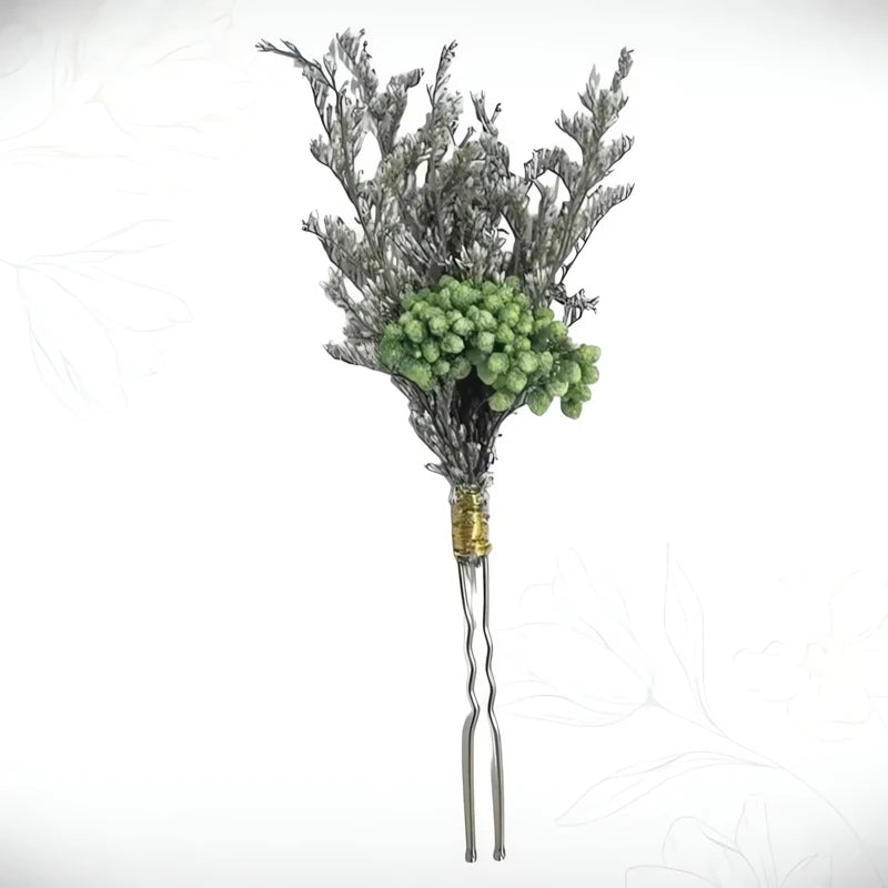 Barrette Cheveux Fleurs Séchées Ivresse Florale