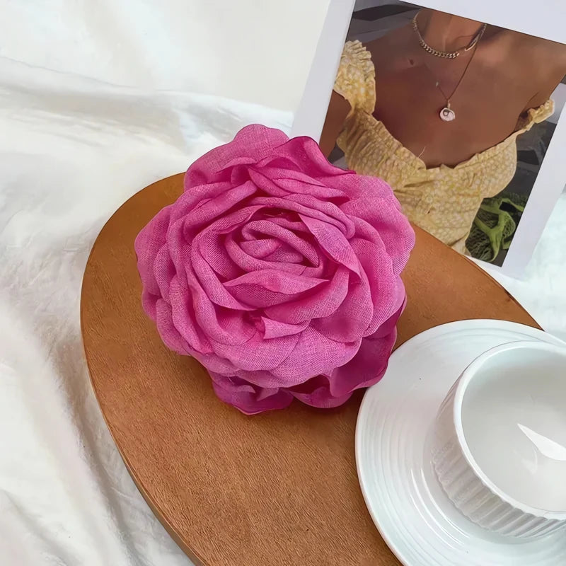 Barrette Cheveux Rose 12