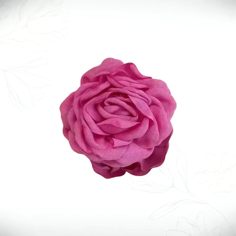 Barrette Cheveux Rose Brise Fleurie
