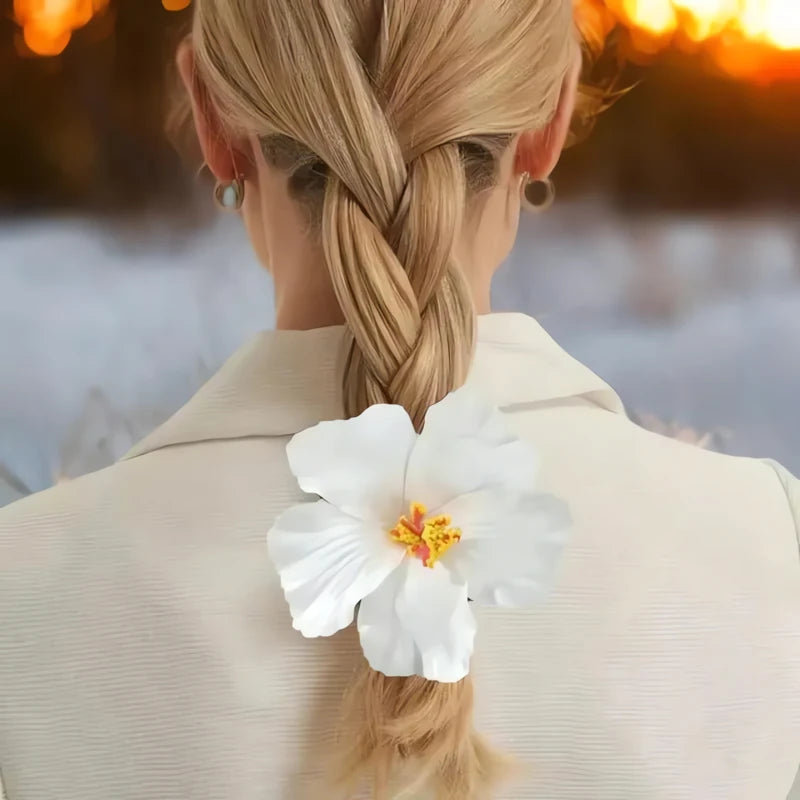 Barrette Fleur Hibiscus Cheveux 5