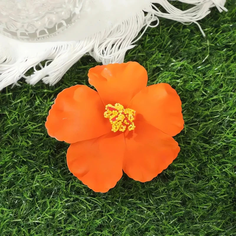 Barrette Fleur Hibiscus Cheveux 7