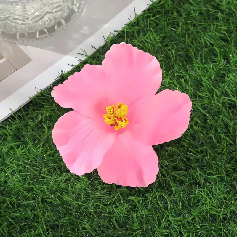 Barrette Fleur Hibiscus Cheveux 10