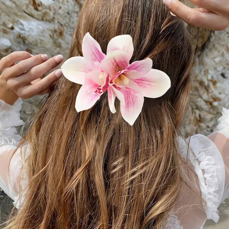 Barrette Orchidée Cheveux 4