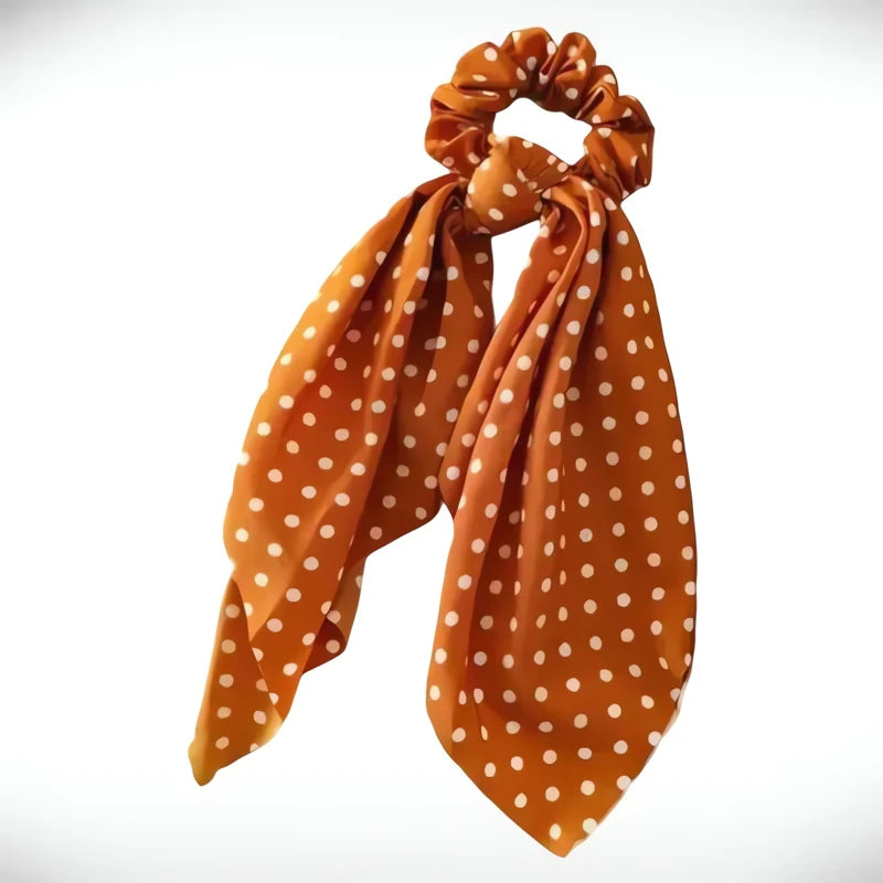 Chouchou Foulard Chignon Orange