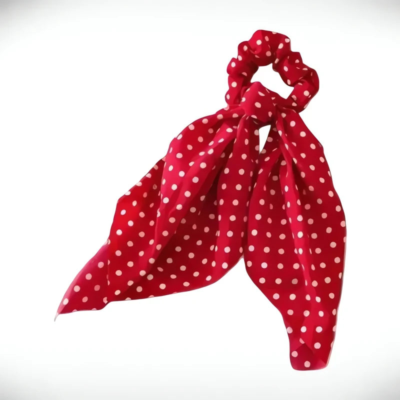 Chouchou Foulard Chignon Rouge