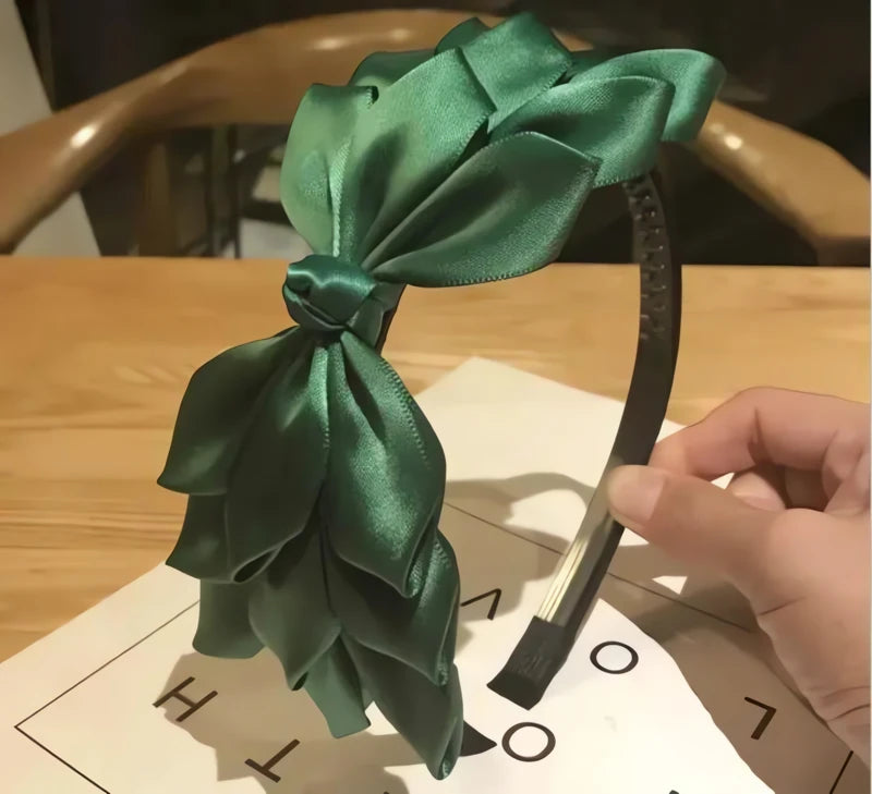 Serre-Tête Avec Noeud Papillon Vert
