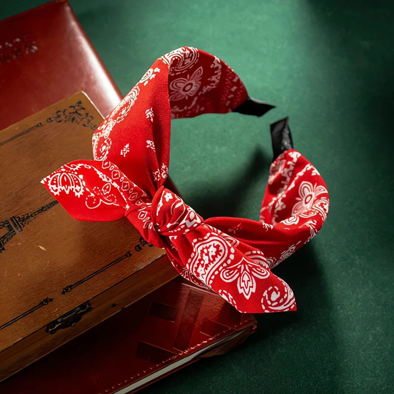 Serre-Tête Bandana Rouge 2