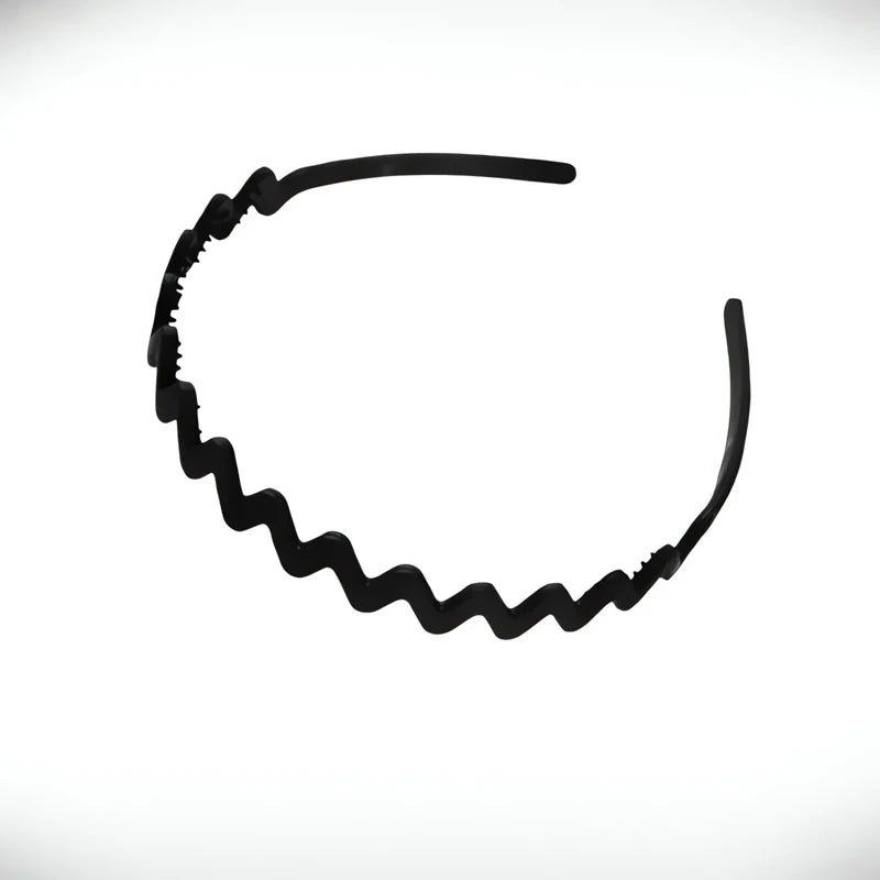 Serre-tête Homme Cheveux Mi Long Noir