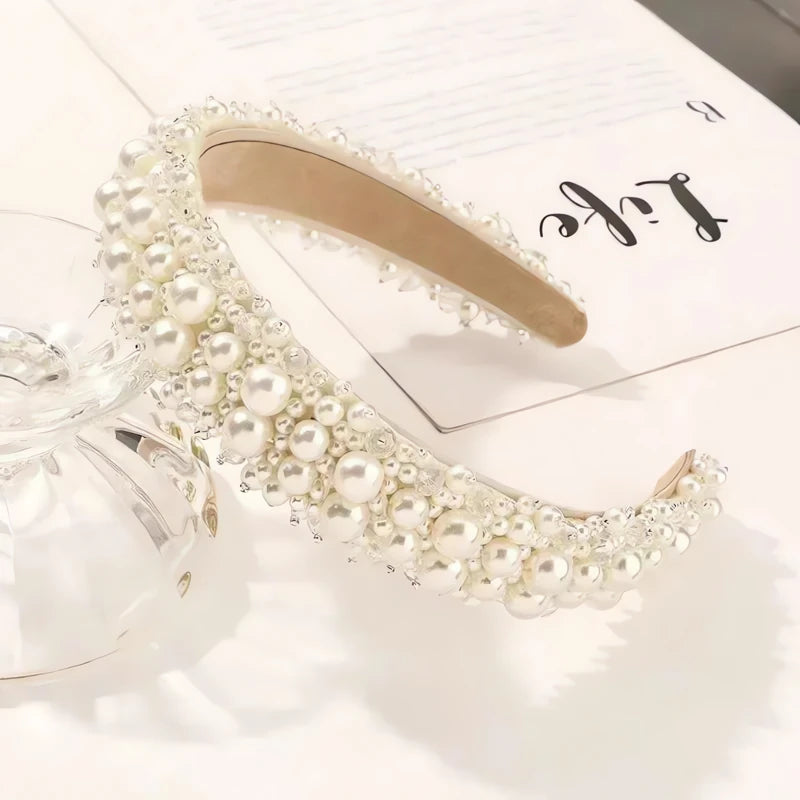 Serre-Tête Mariage Perle Blanche Harmonie