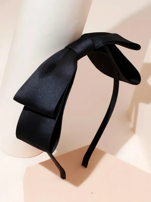 Serre-Tête Noeud Femme Noir