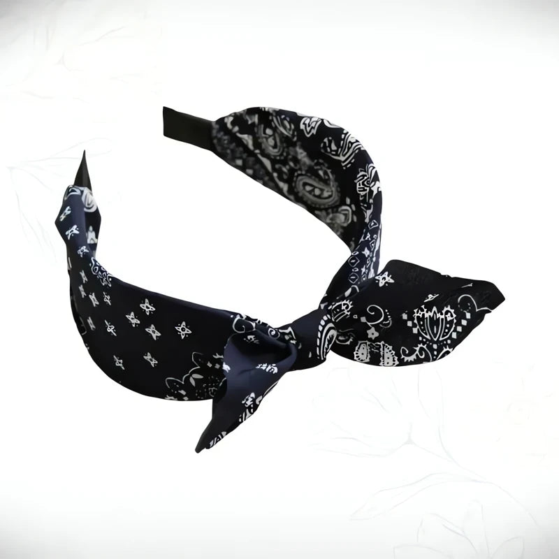 Serre-Tête Noeud Papillon Bleu Marine