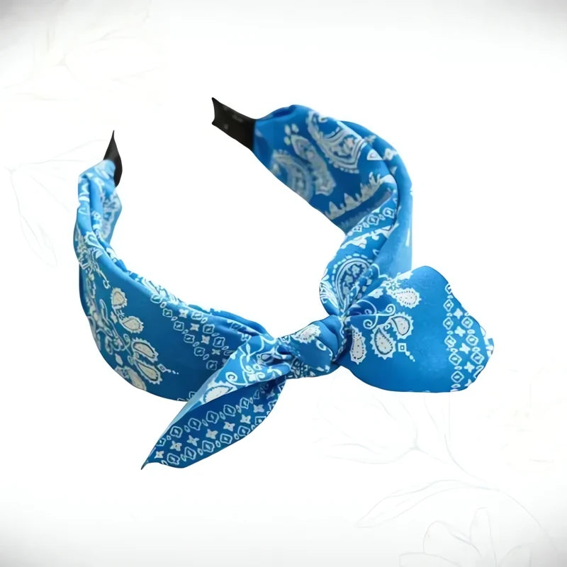 Serre-Tête Noeud Papillon Bleu