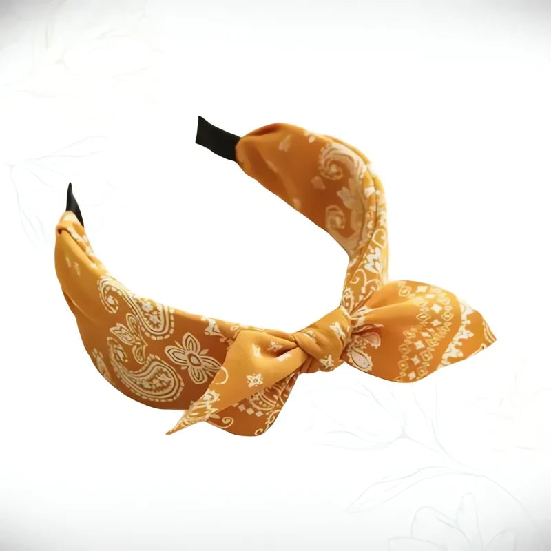 Serre-Tête Noeud Papillon Orange