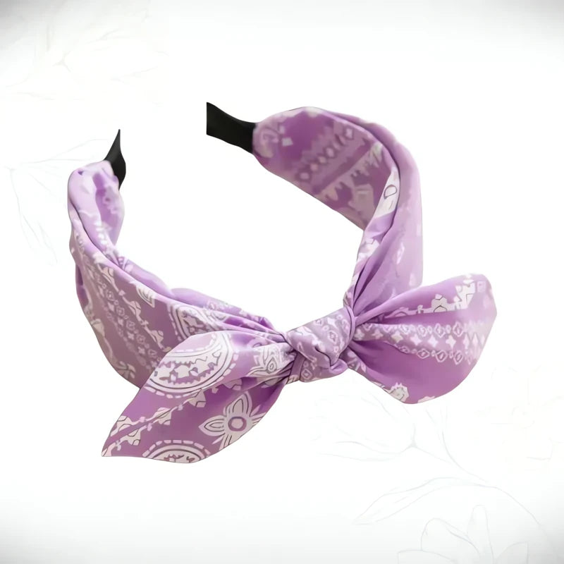 Serre-Tête Noeud Papillon Violet