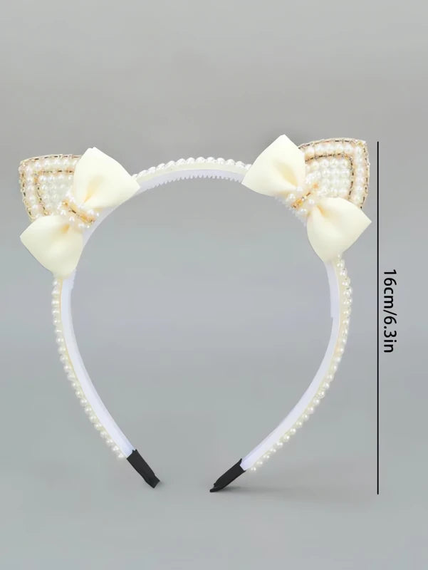 Serre-Tête Oreille De Chat Perle 7