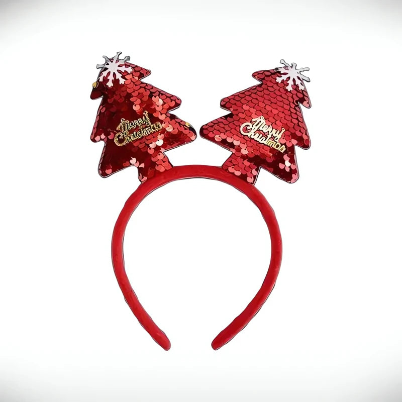 Lot De 2 Serre-Tête De Noël – Bandeaux Renne Et Père Noël – Enfant Adulte – Accessoires Fête Et Déco