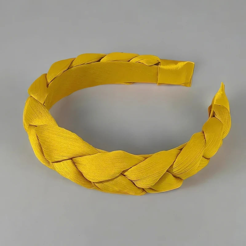 Tresse Serre-Tête Cheveux Courts Jaune