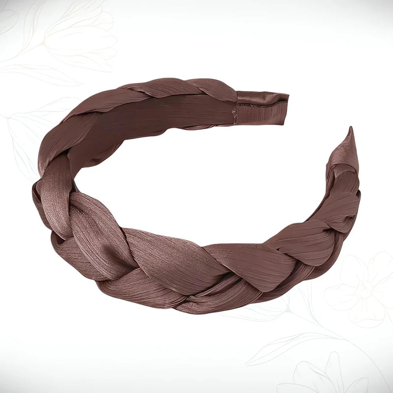 Tresse Serre-Tête Cheveux Courts Marron