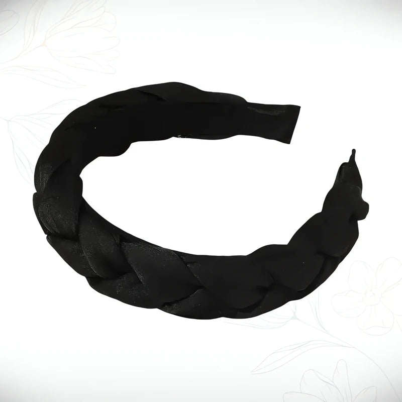 Tresse Serre-Tête Cheveux Courts Noir