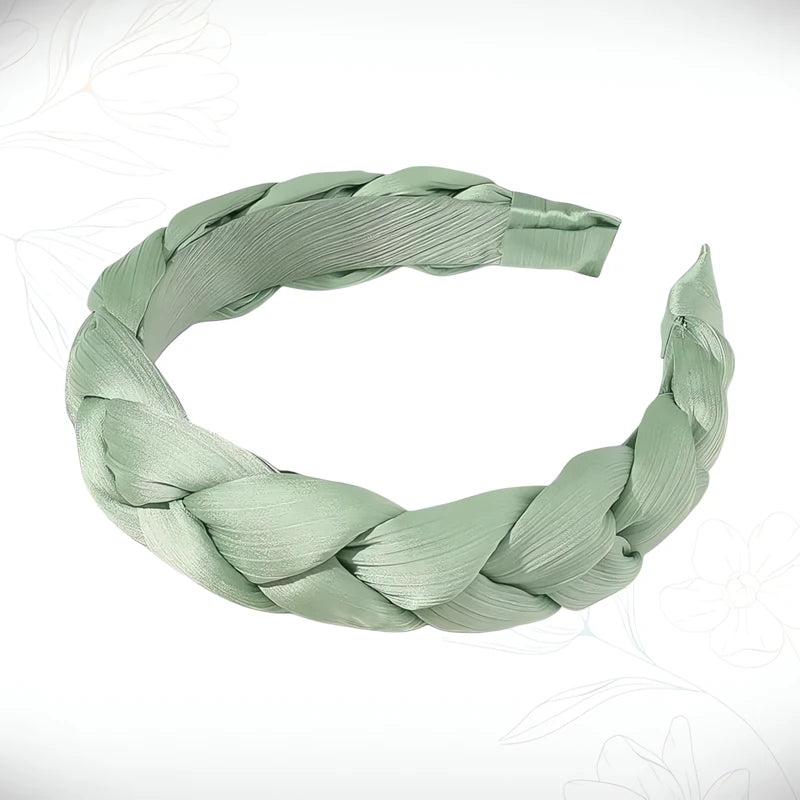 Tresse Serre-Tête Cheveux Courts Vert