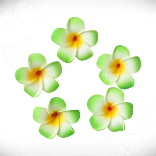 Barrette Cheveux Fleur Frangipanier Rosée Matinale