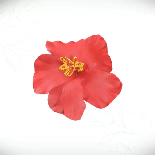 Barrette Fleur Rouge Cheveux Éveil Du Printemps