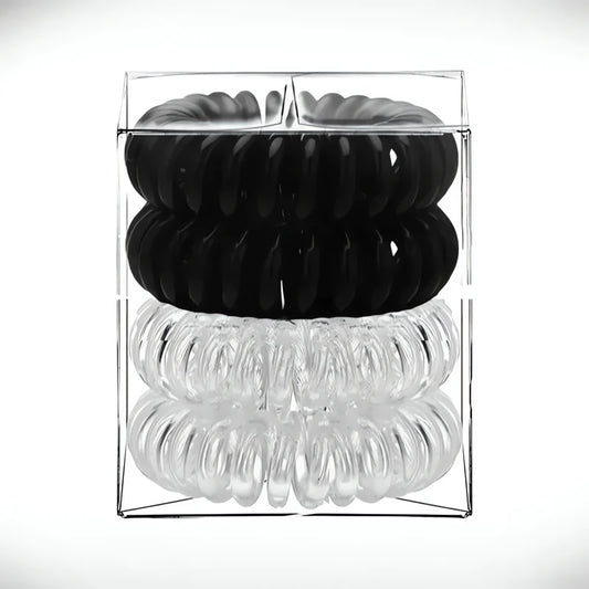 Chouchou Plastique Transparent Éclats Couleurs
