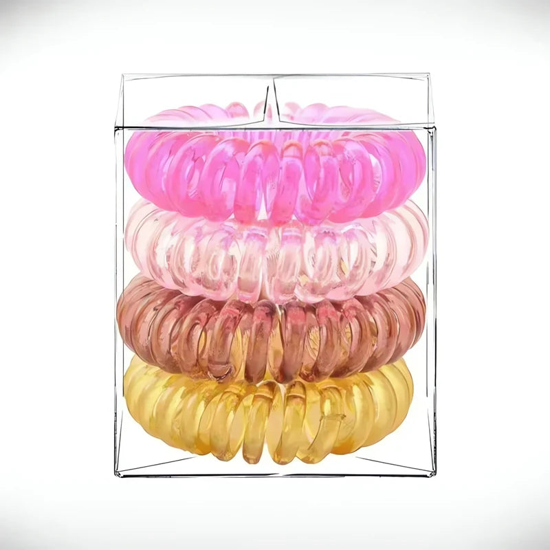 Chouchou Ressort Plastique Rainbow Twist