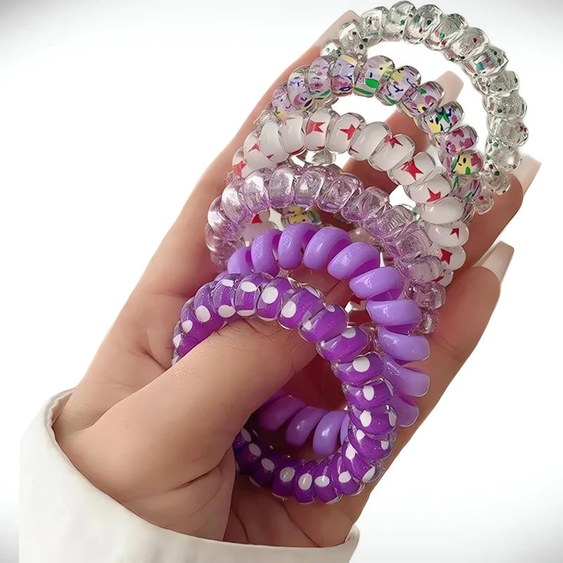 Chouchou Spirale Violet