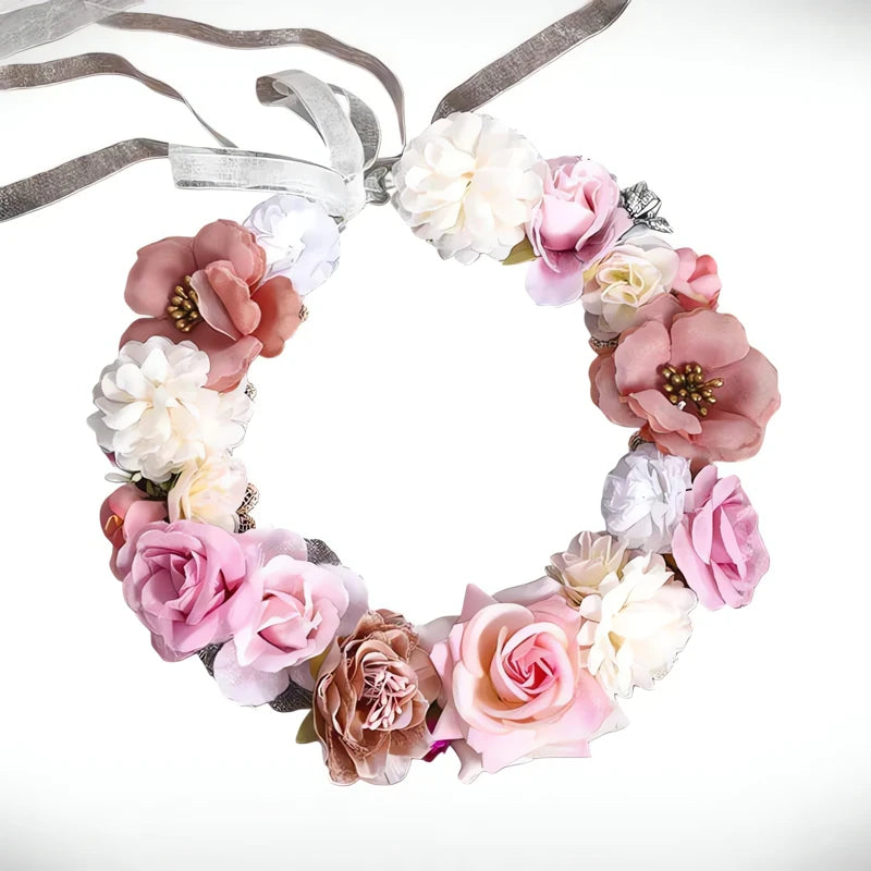 Couronne De Fleurs Día De Los Muertos Aquarelle Fleurie