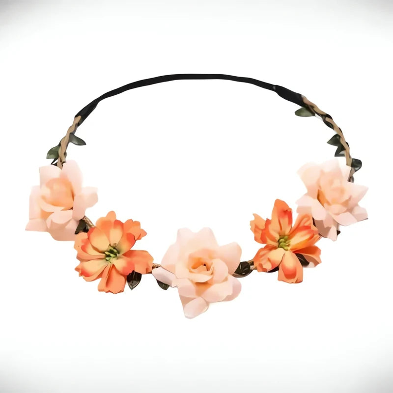 Couronne Fleurs Cheveux Délicatesse Printanière