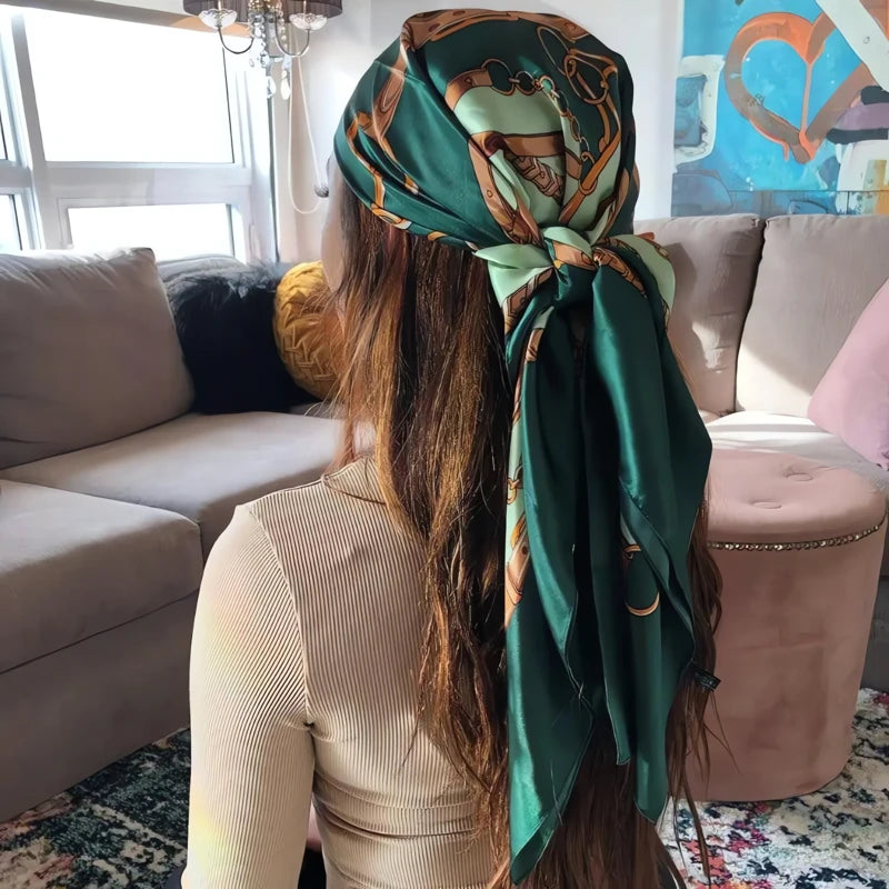 Foulard Africain Cheveux Mouvement Élégant