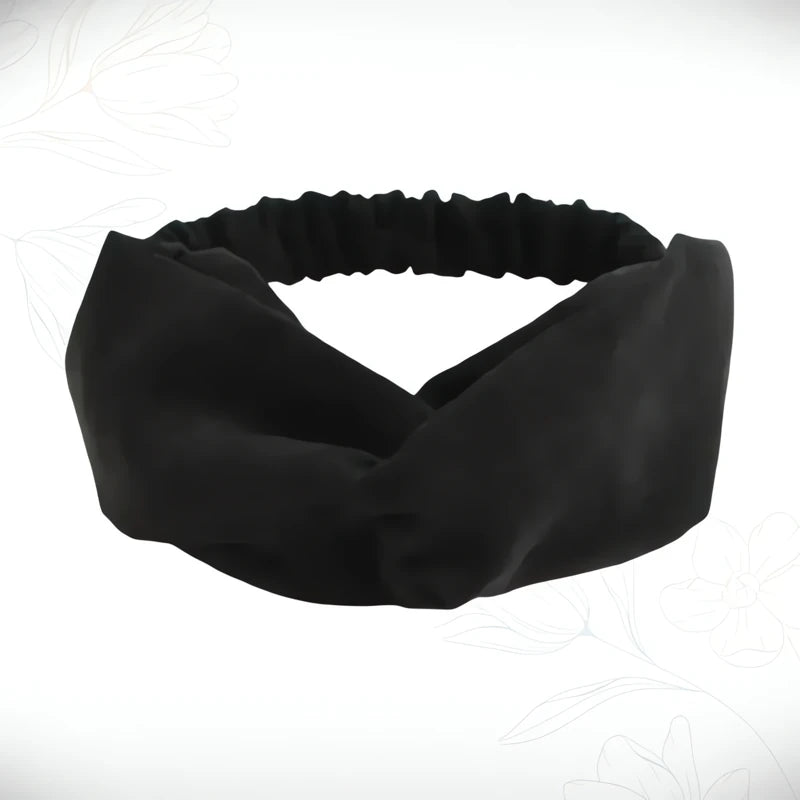 Foulard Cheveux Serre-Tête Noir