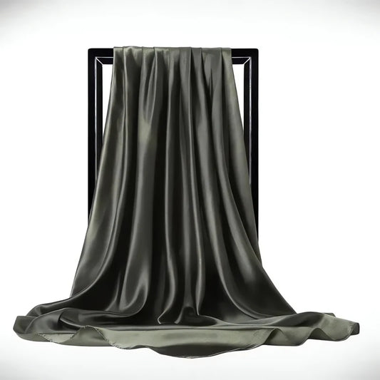 Foulard Cheveux Vert Foncé Éclat Raffiné