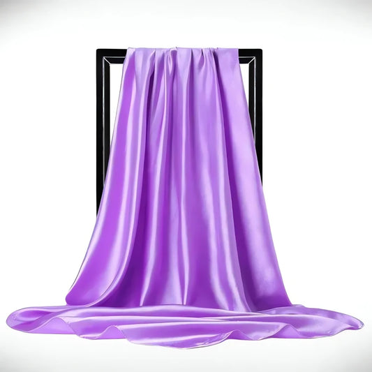 Foulard Cheveux Violet Clair Signature Féminine