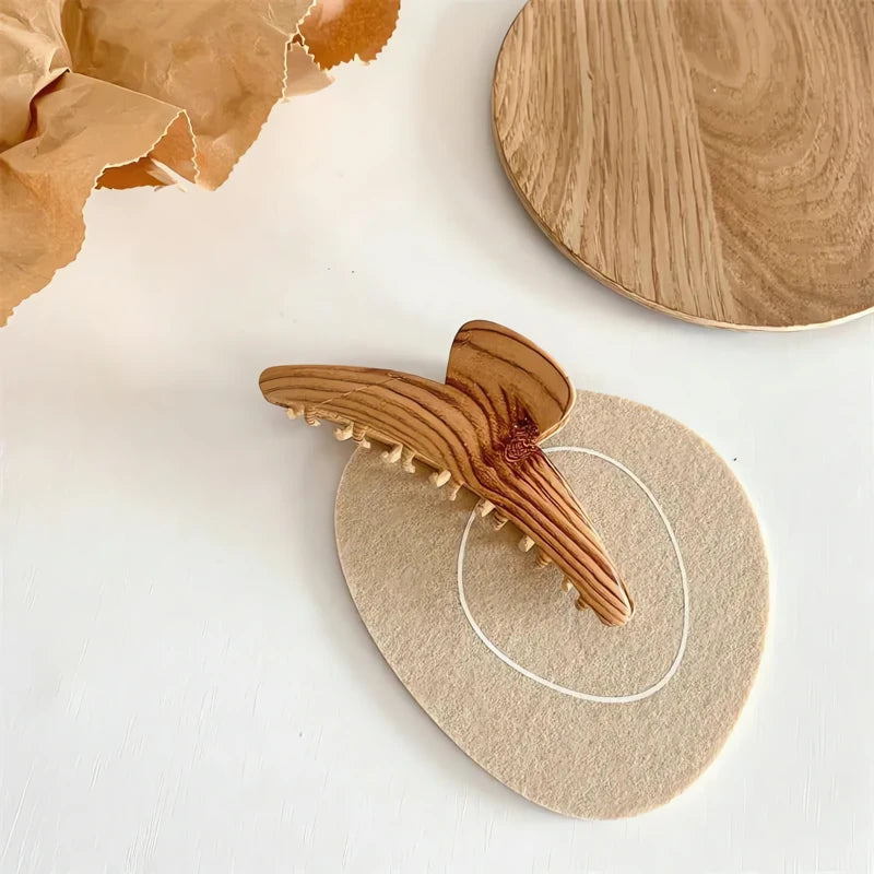 Pince Crabe Cheveux En Bois 3