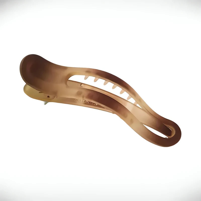 Pince Plate Cheveux Chignon Marron