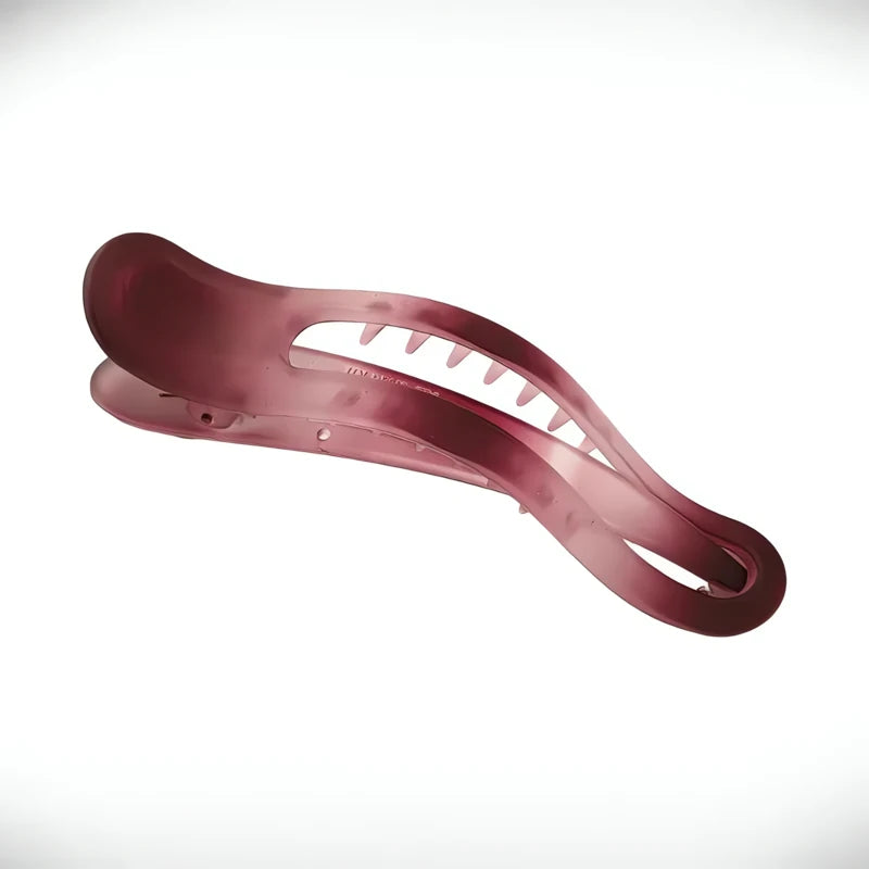 Pince Plate Cheveux Chignon Rouge