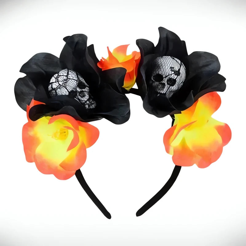 Serre-Tête Calavera Ténébreuse Éclatante