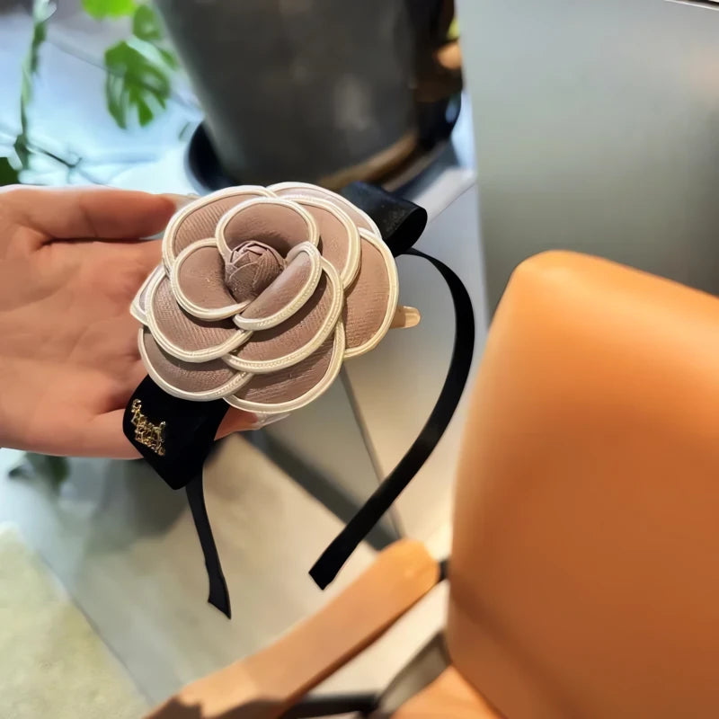 Serre-Tête Fleur Rose 2