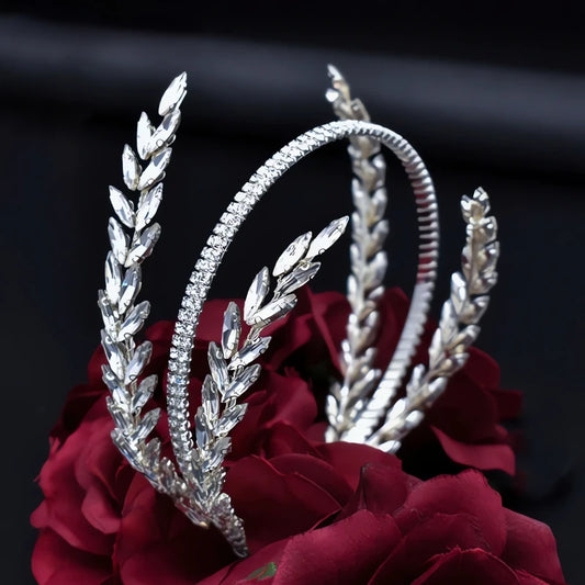Serre-tête Mariage Champêtre Argenté
