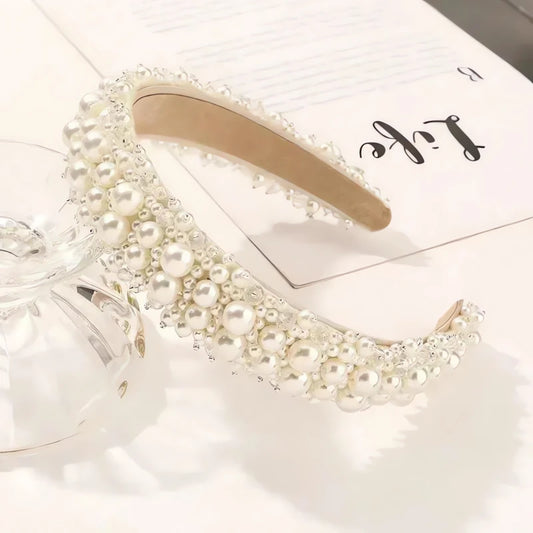 Serre-Tête Mariage Perle Blanche Harmonie