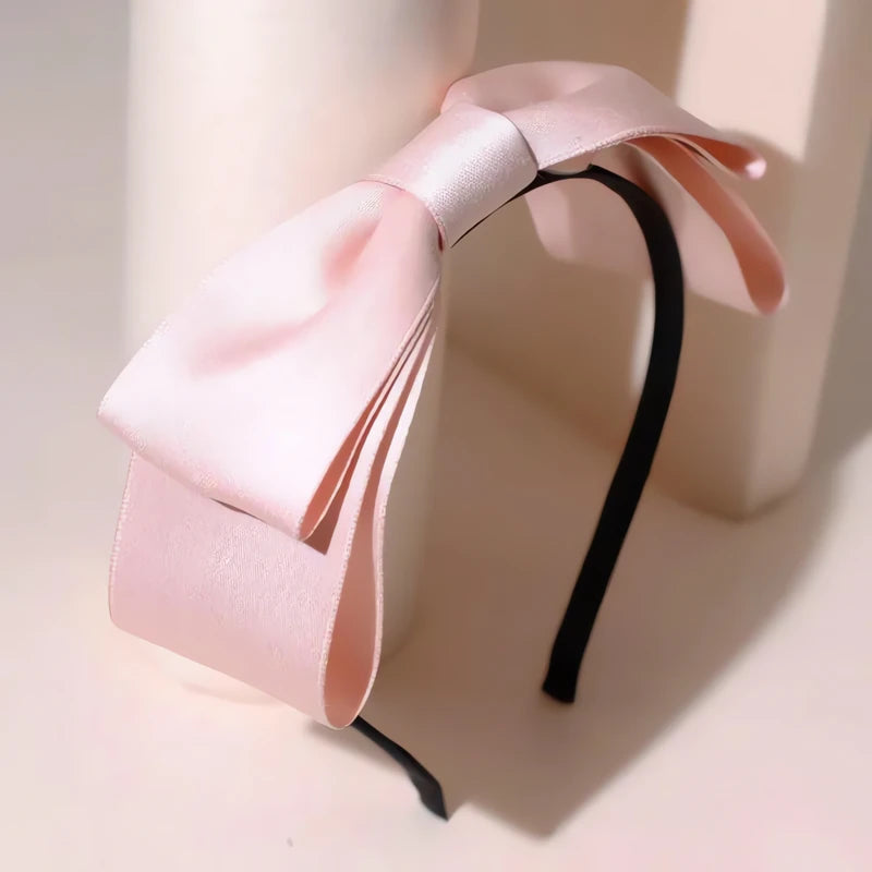 Serre-Tête Noeud Femme Rose