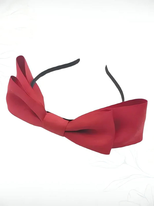 Serre-Tête Noeud Femme Rouge