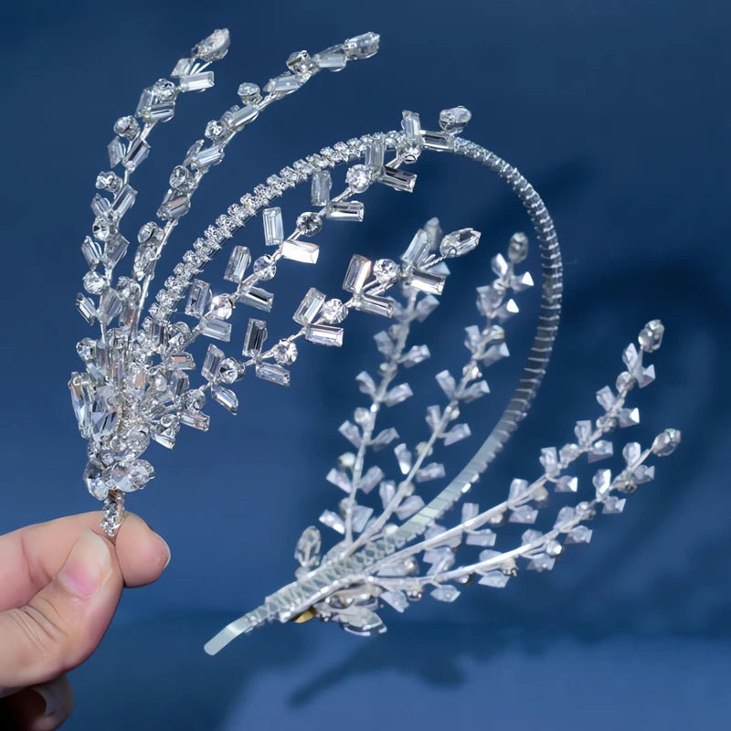 Serre-tête Strass Mariage Argenté