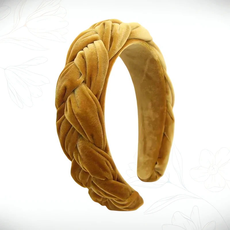 Tresse Serre-Tête Jaune